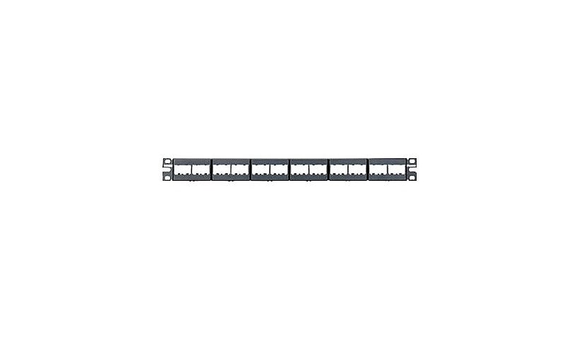 Panduit CPP24WBLY Mini-Com 24-Port Modular Patch Panel 1U