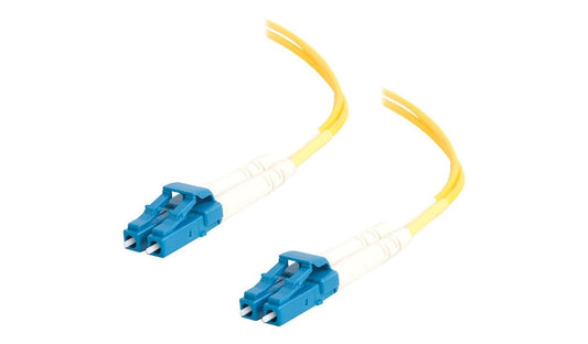 C2G 37462 7m (23ft) LC to LC OS2 Single Mode Duplex Fiber Patch Cable, 9/125, Yellow