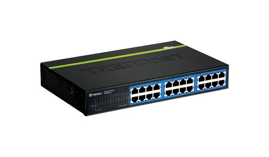 TRENDnet TEG-S24DG 24-Port Gigabit GREENnet Desktop Switch, Metal