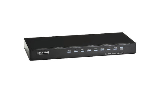 Black Box AVSP-HDMI1X8 1x8 HDMI Splitter 8 Ports 1080p / 1920 x 1200 1 Year