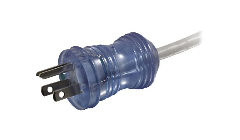 C2G 48048 NEMA 5-15P to Right-Angle C13 Hospital-Grade Power Cord 10 ft 13A Gray