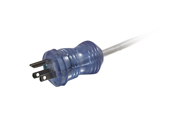 C2G 48052 NEMA 5-15P to Right-Angle C13 Hospital-Grade Power Cord 15 ft 13A Gray