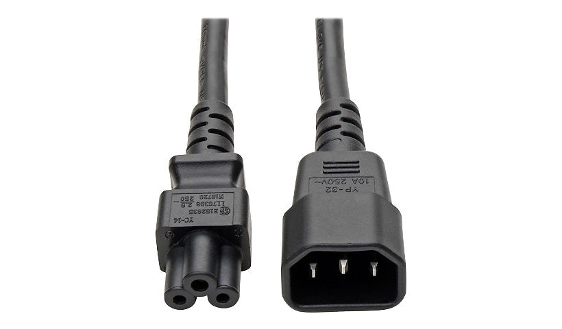 Tripp Lite P014-006 C14 to C5 Laptop Power Cord 6 ft 7A 250V Lifetime Warranty