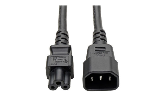 Tripp Lite P014-006 C14 to C5 Laptop Power Cord 6 ft 7A 250V Lifetime Warranty