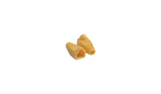 C2G 04756 RJ45 Snagless Boot Covers 50 Pack Yellow Lifetime Warranty