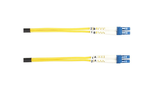 Black Box Value Line FOSM-002M-LCLC 2m (6.6ft) LC to LC Single Mode Duplex Fiber Patch Cable, 9/125