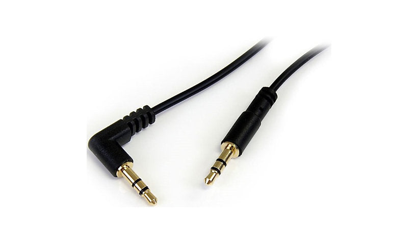 StarTech.com MU6MMSRA Slim 3.5mm to Right Angle Stereo Audio Cable 6 ft