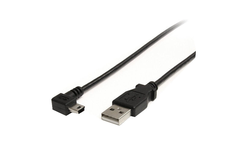 StarTech.com USB-A to Right-Angle Mini-B Cable, USB 2.0, Black, 1.8 m (6 ft)