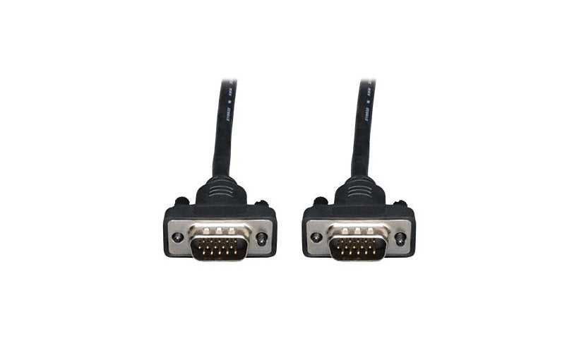 Tripp Lite Low-Profile High-Res VGA Coax Monitor Cable, HD15 M/M, Slim, 3 ft
