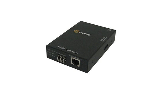 Perle S-1110-S2LC10 Gigabit Media Converter, 10/100/1000 RJ-45 to LC Single Mode 1310nm, 10km, 05050624