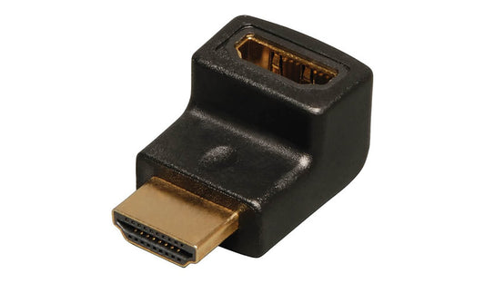 Tripp Lite Right-Angle Up HDMI Adapter / Coupler, 4K 60Hz, Male/Female
