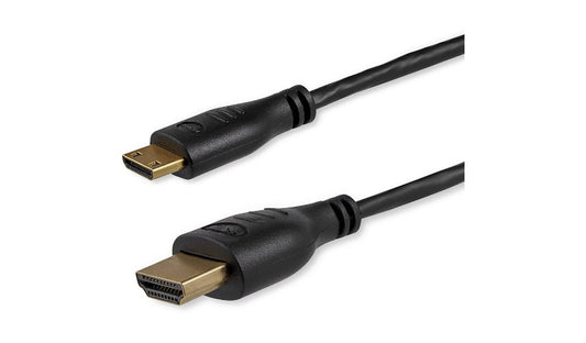 StarTech.com HDMIACMM3S Slim Mini HDMI to HDMI Cable 3 ft Lifetime Warranty