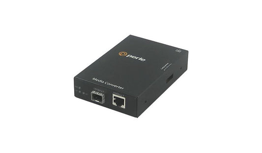 Perle S-1110-SFP 10/100/1000 Rate Converting Media Converter, RJ-45 to Open SFP Slot, 05050194