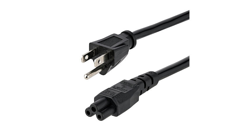 StarTech.com PXT101NB3S10 NEMA 5-15P to C5 3-Slot Laptop Power Cord 10 ft 10A