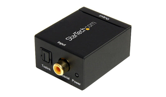 StarTech.com Digital Coax / Optical S/PDIF to Analog RCA Stereo Converter