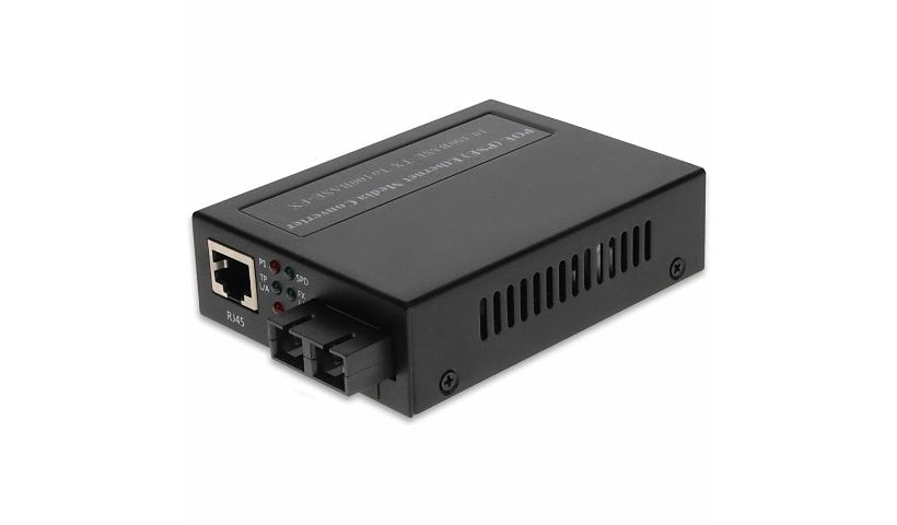 Proline 10/100Base-TX RJ-45 to 100Base-FX SC Multimode PoE Media Converter, 1310nm, 2km, PRO-FMCP-FX-SC