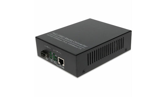 Proline 10/100/1000Base-TX RJ-45 to Open SFP Port PoE+ Media Converter, PRO-GMC-SFP-POE