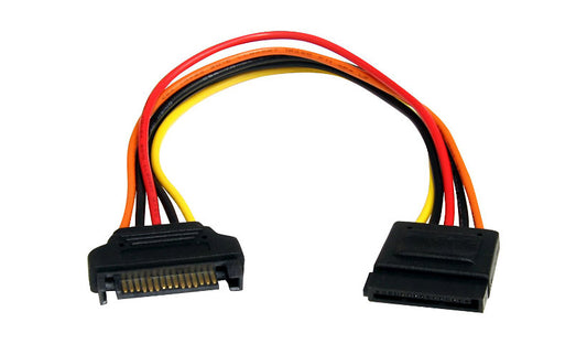 StarTech.com SATAPOWEXT8 15-Pin SATA Power Extension Cable 8 in