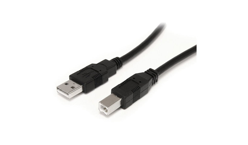StarTech.com Active USB 2.0 A to B Printer Cable, Male/Male, Black, 9 m (30 ft)
