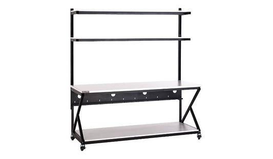 Kendall Howard Performance 200 LAN Station, 72in, Folkstone Gray, 5000-3-200-72