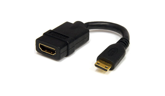 StarTech.com HDACFM5IN Mini HDMI to HDMI Adapter 5 in Lifetime Warranty