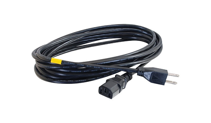 C2G 03131 NEMA 5-15P to C13 Computer Power Cord 6 ft 14 AWG Lifetime Warranty