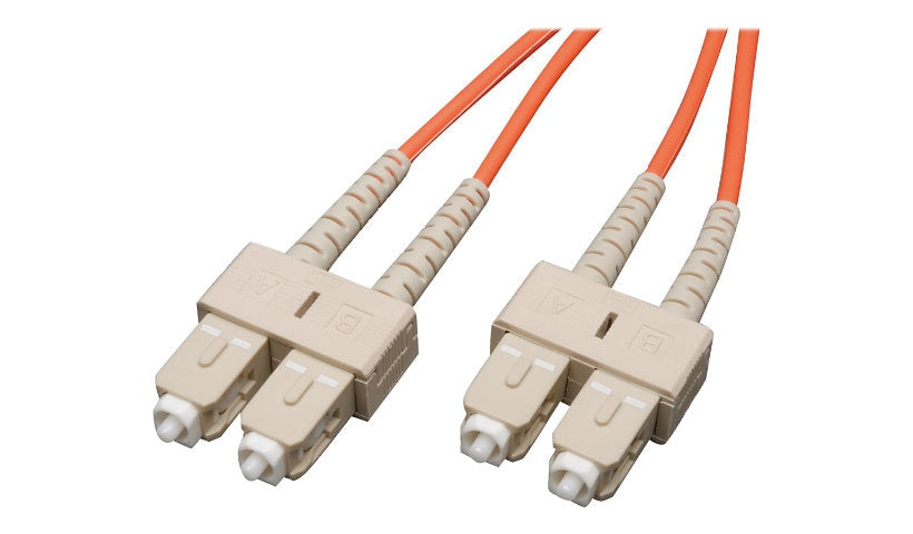 Tripp Lite (Eaton) N306-010 3m (10ft) SC to SC Multimode Duplex Fiber Patch Cable, 62.5/125, PVC, OFNR