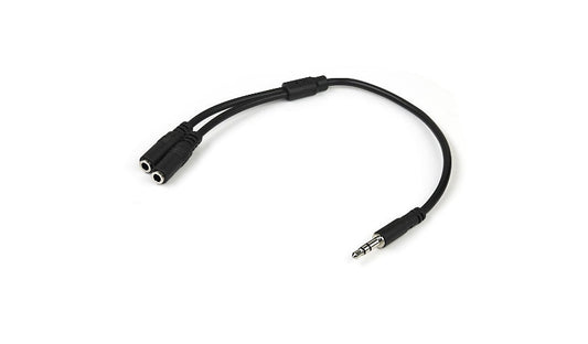 StarTech.com MUY1MFFS Slim 3.5mm Audio Splitter Y Cable Lifetime Warranty