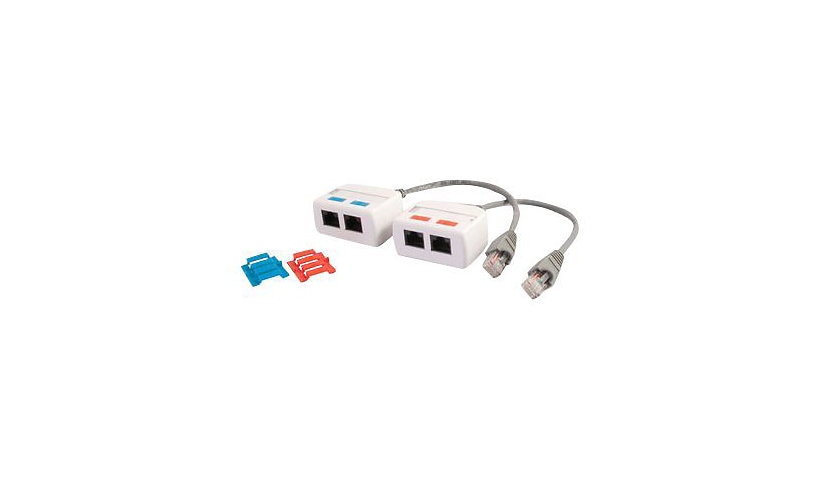 C2G 37049 RJ45 Network Splitter/Combiner Kit 2 Port White Lifetime Warranty