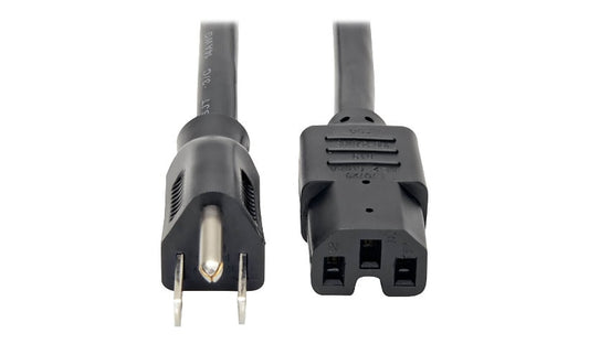 Tripp Lite P019-004 NEMA 5-15P to C15 Heavy-Duty Power Cord 4 ft 15A 125V 5 Year