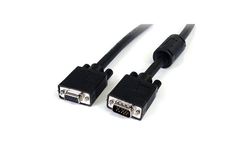 StarTech.com Triple-Coax VGA Extension Cable, HD15 M/F, Ferrite, 15 ft
