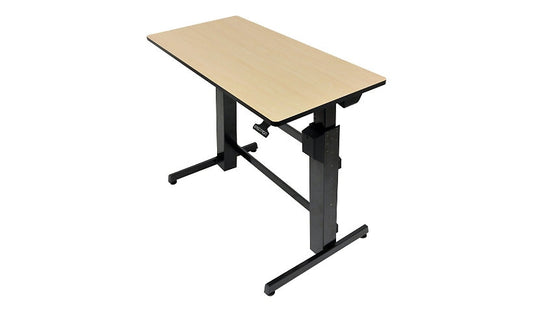 Ergotron WorkFit-D Sit-Stand Desk, 47.6in, Birch, 24-271-928