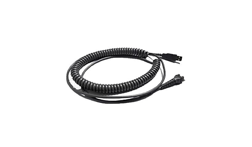 Code 14 ft Coiled USB Affinity Cable for CR8000 Readers, CRA-C514
