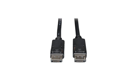 Tripp Lite 25 ft DisplayPort Cable, 4K, Latching Plugs, Male/Male, Black