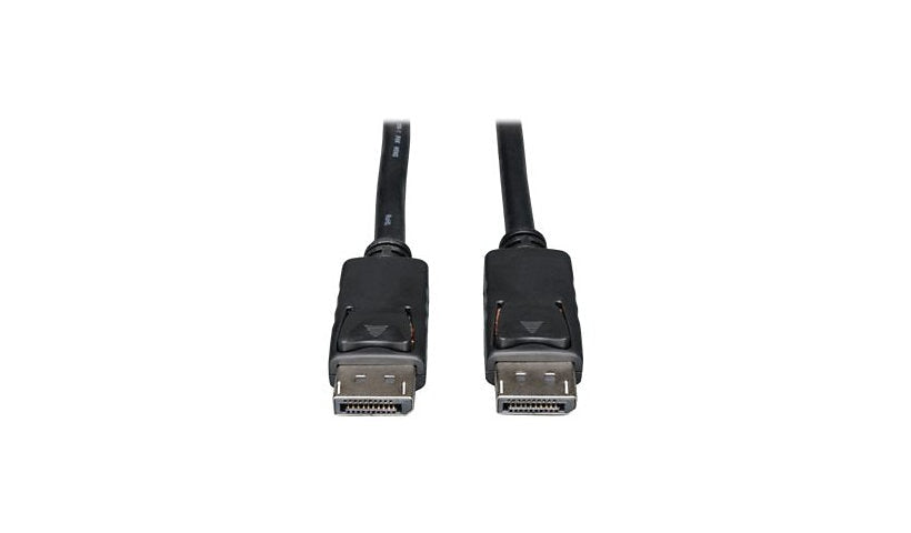 Tripp Lite DisplayPort Cable with Latches, Male to Male, Black, 100 ft (30.5 m)