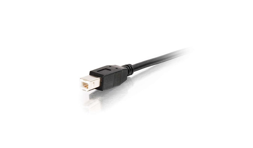 C2G 25 ft Active USB 2.0 A to B Cable with Center Boost, Male/Male