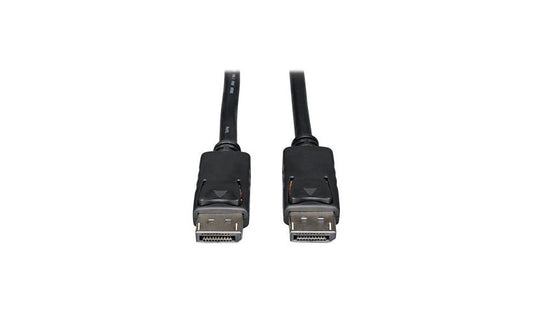 Tripp Lite DisplayPort Cable with Latches, Male to Male, Black, 50 ft (15.24 m)