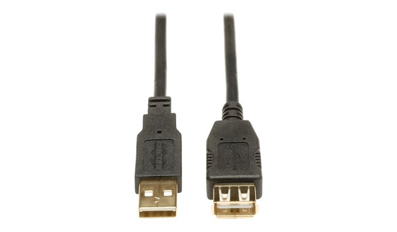 Tripp Lite USB 2.0 Extension Cable, USB-A Male/Female, Gold Plated, 3 ft