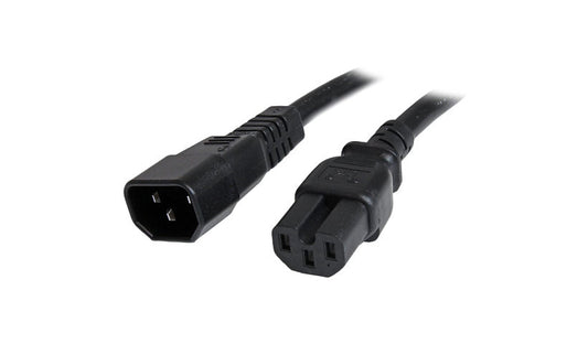 StarTech.com PXTC14C153 C14 to C15 Heavy-Duty Power Cord 3 ft Lifetime Warranty