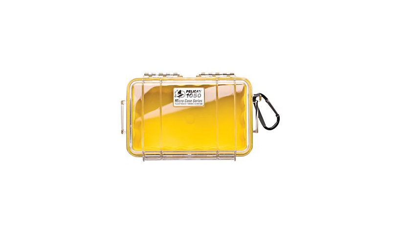 Pelican Micro Case 1050 1050-027-100 Waterproof Case, Yellow