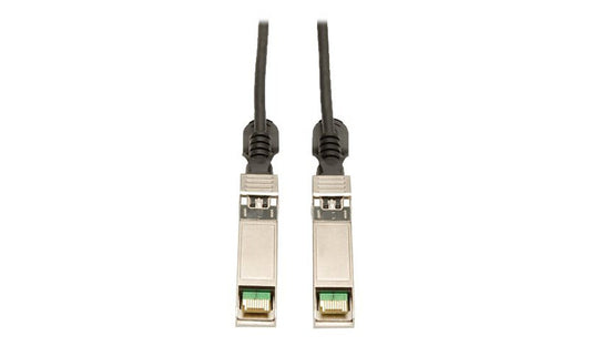 Eaton Tripp Lite 3m (9.84ft) 10GBase-CU SFP+ to SFP+ Passive Twinax Copper Cable, Cisco SFP-H10GB-CU3M Compatible, Black, N280-03M-BK