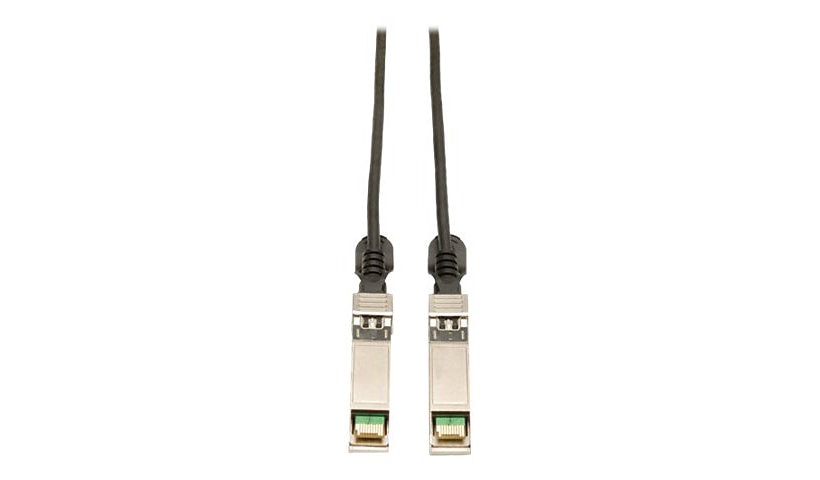 Eaton Tripp Lite 1.52m (5ft) 10GBase-CU SFP+ to SFP+ Passive Twinax Copper Cable, Cisco SFP-H10GB-CU1-5M Compatible, Black, N280-005-BK