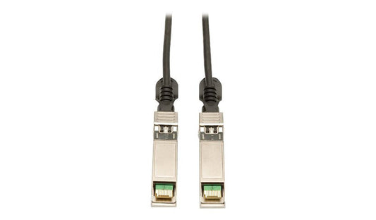 Eaton Tripp Lite 2m (6.56ft) 10GBase-CU SFP+ to SFP+ Passive Twinax Copper Cable, Cisco SFP-H10GB-CU2M Compatible, Black, N280-02M-BK