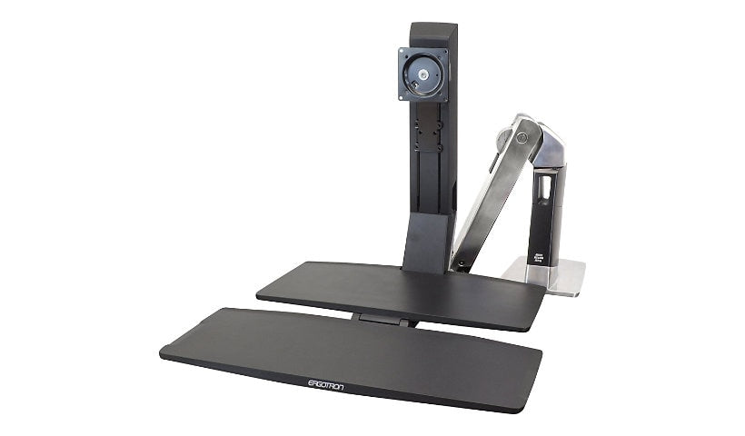 Ergotron WorkFit-A Single LD with Worksurface, Sit-Stand, 24-317-026