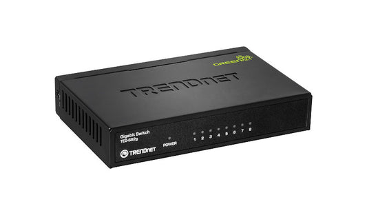 TRENDnet TEG-S82G 8-Port Gigabit GREENnet Unmanaged Switch, Metal