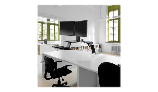 Ergotron WorkFit-A Dual, Suspended Keyboard, Sit-Stand, 24-392-026
