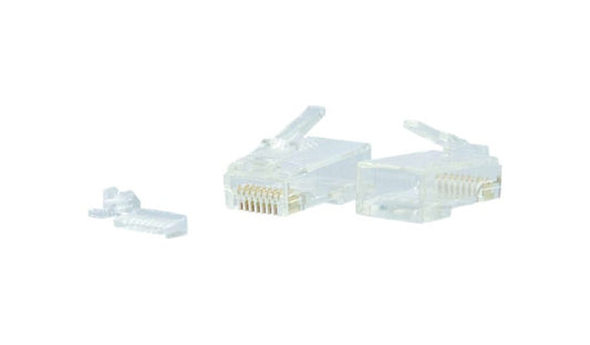 C2G 00890 Cat6 RJ45 Modular Plug for Solid or Stranded Round Cable 100 Pack