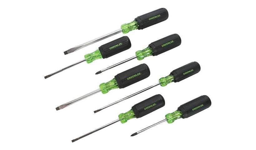 Greenlee Heavy-Duty Screwdriver Set, 7 Pieces, 0153-02C
