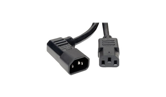 Tripp Lite P005-006-14LA C13 to Left-Angle C14 PDU Extension Power Cord 6 ft 15A