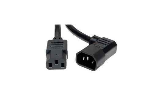 Tripp Lite P005-006-14RA C13 to Right-Angle C14 PDU Extension Power Cord 6 ft